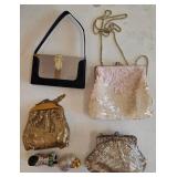 N1 - FOUR EVENING BAGS & TRINKET BOXES (L155)