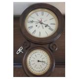 N1 - E.INGRAHAM DOUBLE DIAL CALENDAR CLOCK