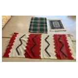 N1 - THREE VINTAGE WOVEN MATS (G85)
