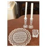 N1 -COLLECTIBLE PLATE, CANDLESTICKS, VOTIVE HOLDER