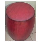 N1 - RED LACQUER DRUM STOOL