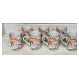 N1 - SEVEN FITZ & FLOYD MUGS (K67)