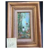 N1 - LOUIS CARDIN ENAMEL ART FRAMED 13X9' (G16)