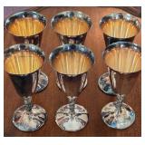 N1 - SIX PIECES VALERO SILVER PLATED STEMWARE