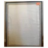 N1 - LOUISE NEVELSON CAST PAPER RELIEF ART FRAMED