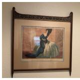 N1 - JEAN-GABRIEL DOMERGUE LITHOGRAPH FRAMED