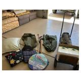 N1 - DUFFLE BAGS, PILLOWS, DOLLY W/ CONTENTS (G92)