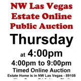 WELCOME TO OUR THUR. @4pm ONLINE PUBLIC AUCTION