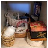 J1 - BASKETS, COLLECTIBLES, NAPKINS, MORE (L46)