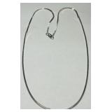 STERLING SILVER D/C SNAKE 18IN.CHAIN 7.30GRS
