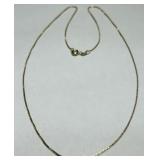 GOLD PLATED STERLING SILVER 18IN. CHAIN 2.7GRS
