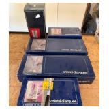 J1 - LOT OF CRYSTAL STEMWARE, MUGS, TUMBLERS