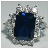 STERLING SILVER RING 8.00GRS SIZE 8
