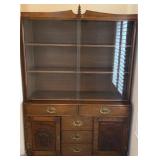 J1 - STUNNING CARVED DISPLAY CABINET