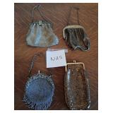 M - FOUR VINTAGE EVENING BAGS (N25)