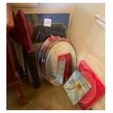 M - FRAMED ART, MIRRORS, GEMSTONES BOOK, PLATTER