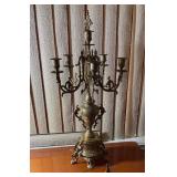 M - VINTAGE CANDELABRA, CANDLE SNUFFER (L12)