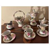 M - NIPPON HAND PAINTED TEA SET (R14)