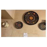M - HAND PAINTED COLLECTOR PLATES & MOLD (K7)