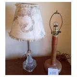 M - LOT OF TWO TABLE LAMPS (N88)