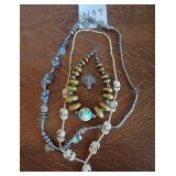 M -  LOT OF COSTUME JEWELRY NECKLACES (N97)
