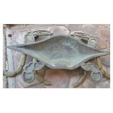 M - VINTAGEBRASS CRAB SCULPTURE (Y5)