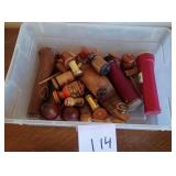 M - LOT OF SALT & PEPPER SHAKERS, FLASHLIGHTS (114