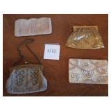 M - FOUR VINTAGE EVENING BAGS (N18)