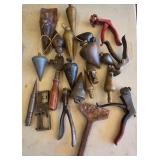 M - VINTAGE TOOLS & PLUMB WEIGHTS (G198)