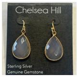 443 - STERLING SILVER & GEMSTONE EARRINGS (d17)