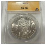 1885 MORGAN SILVER DOLLAR AU58