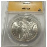 1888 MORGAN SILVER DOLLAR MS62