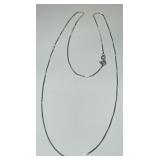STERLING SILVER 20INCH BOX CHAIN 1.90GRS