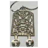 STERLING SILVER PENDANT WITH 20INCH CHAIN 17.00GR