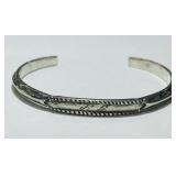 STERLING SILVER CUFF BRACELET 14.00GRS