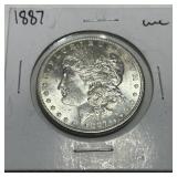 1887 MORGAN SILVER DOLLAR