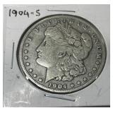 1904-S MORGAN SILVER DOLLAR