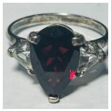 STERLING SILVER RING SIZE 8  4.00GRS