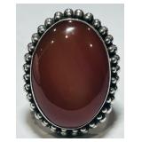 STERLING SILVER RING SIZE 9  12.80GRS