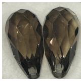 23.21CT SMOKEY QUARTZ GEMSTONES
