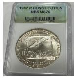 1987-P CONSTITUTION MS70
