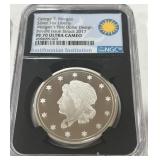 GEORGE T.MORGAN SILVER 1 OZ PF70 ULTRA CAMEO