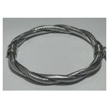STERLING SILVER BANGLE BRACELET 20.80GRS