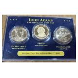 JOHN ADAMS PRESIDENTIAL COIN SET