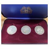 3 MORGAN SILVER DOLLAR 1887/1885/1879