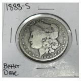 1888-S MORGAN SILVER DOLLAR