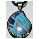 STERLING SILVER DRT TURQUOISE NECKLACE