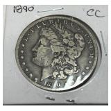 1890 CARSON CITY MORGAN SILVER DOLLAR