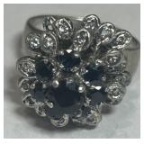 STERLING SILVER SIZE 6.50 RING 8.10GRS