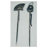 STERLING SILVER HAIR PINS 3.80GRS
